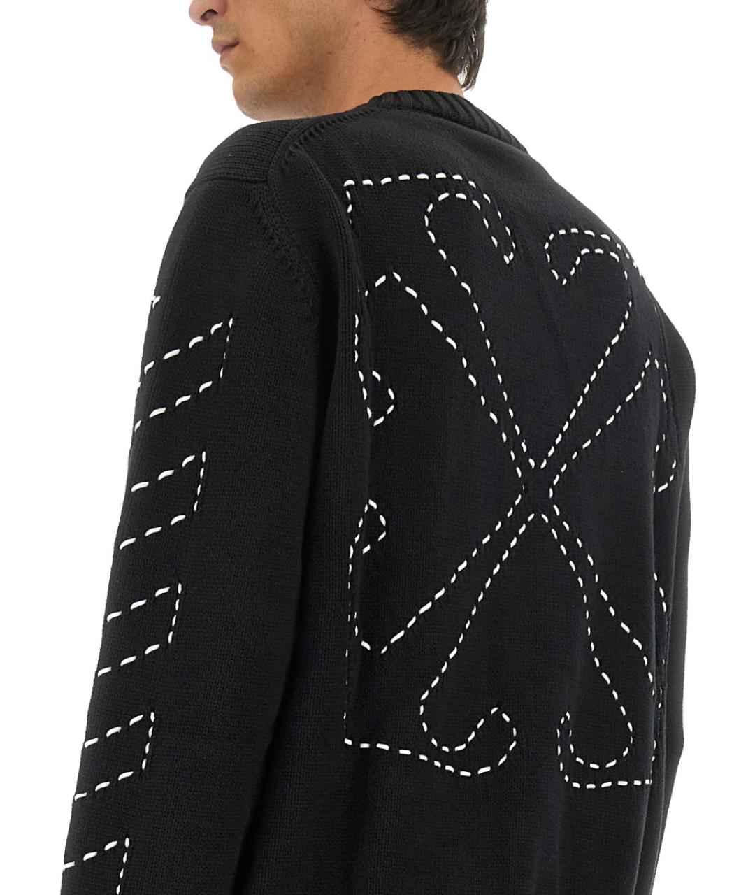 OFF-WHITE Черный полиамидовый джемпер / свитер, фото 5