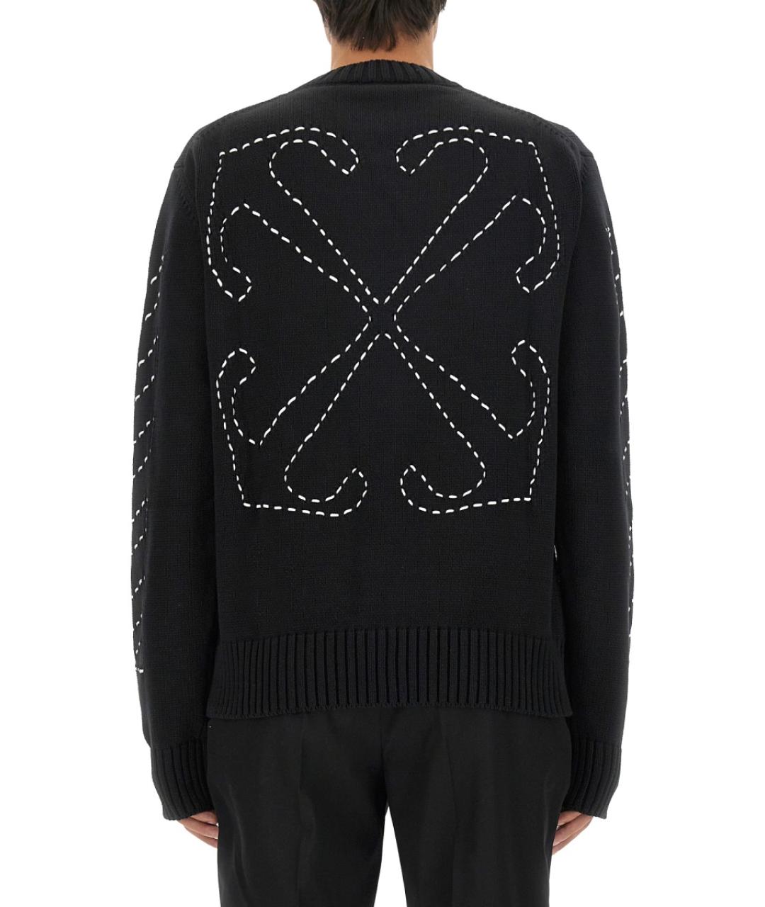 OFF-WHITE Черный полиамидовый джемпер / свитер, фото 4