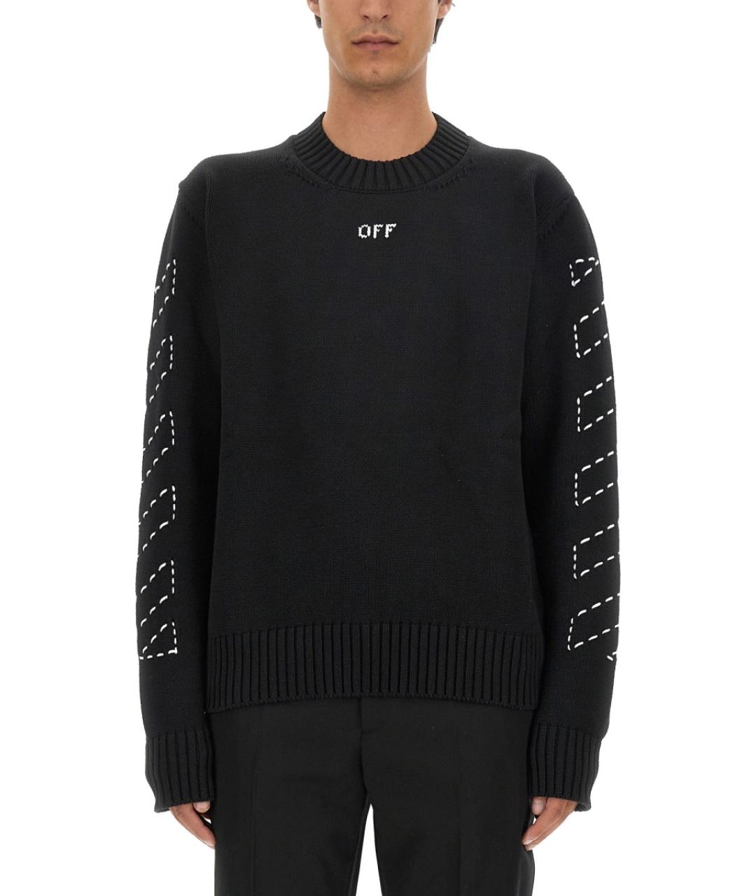 OFF-WHITE Черный полиамидовый джемпер / свитер, фото 2