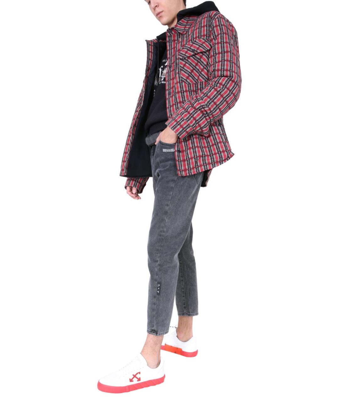 OFF-WHITE Красная хлопковая кэжуал рубашка, фото 3