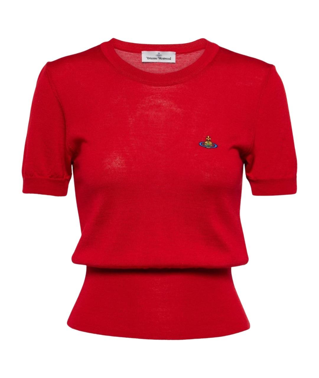 VIVIENNE WESTWOOD Красный шерстяной джемпер / свитер, фото 1