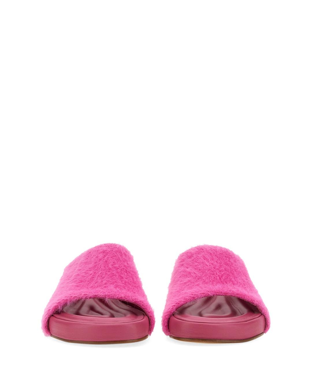 JACQUEMUS Розовые синтетические мюли, фото 2