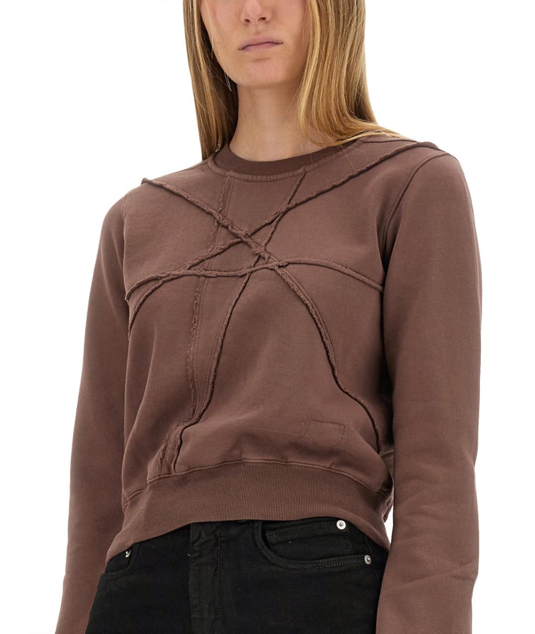 RICK OWENS DRKSHDW Коричневый хлопковый джемпер / свитер, фото 5