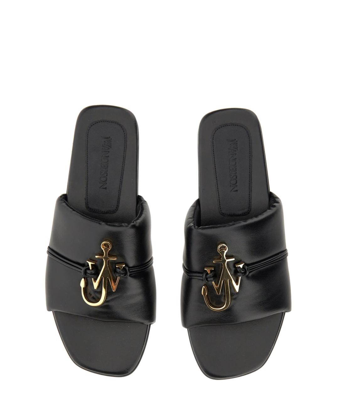 J.W.ANDERSON Черные кожаные сандалии, фото 2