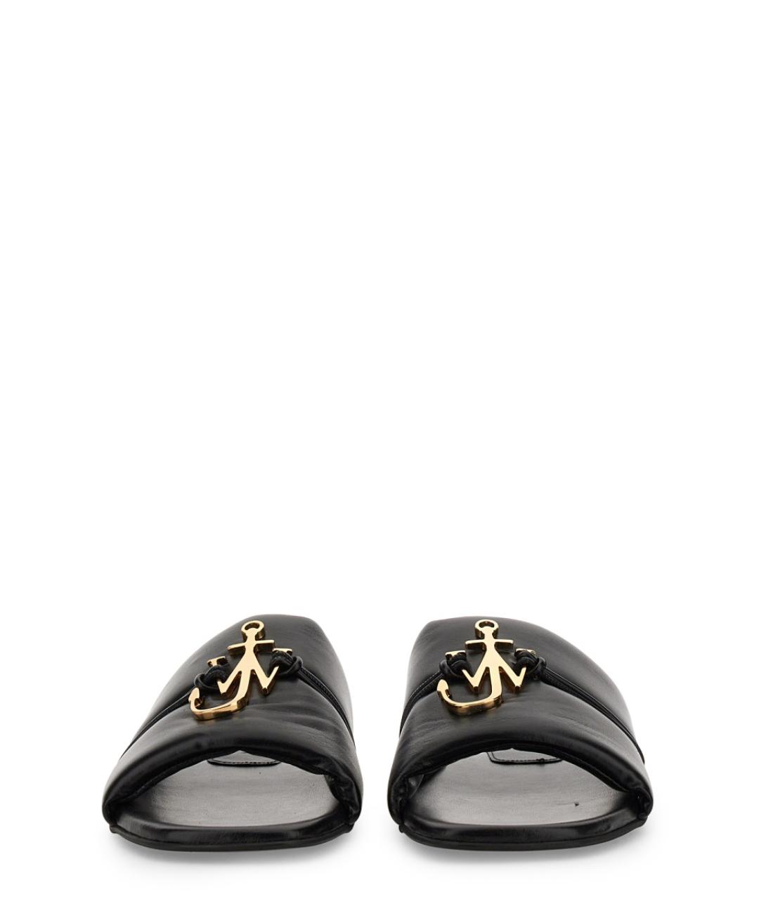 J.W.ANDERSON Черные кожаные сандалии, фото 4