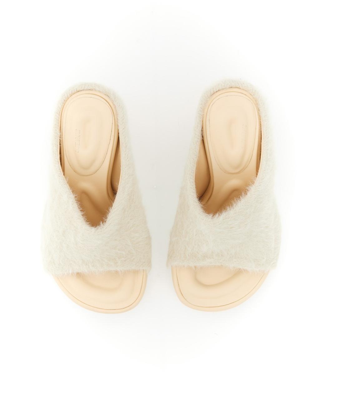 JACQUEMUS Белые синтетические мюли, фото 2