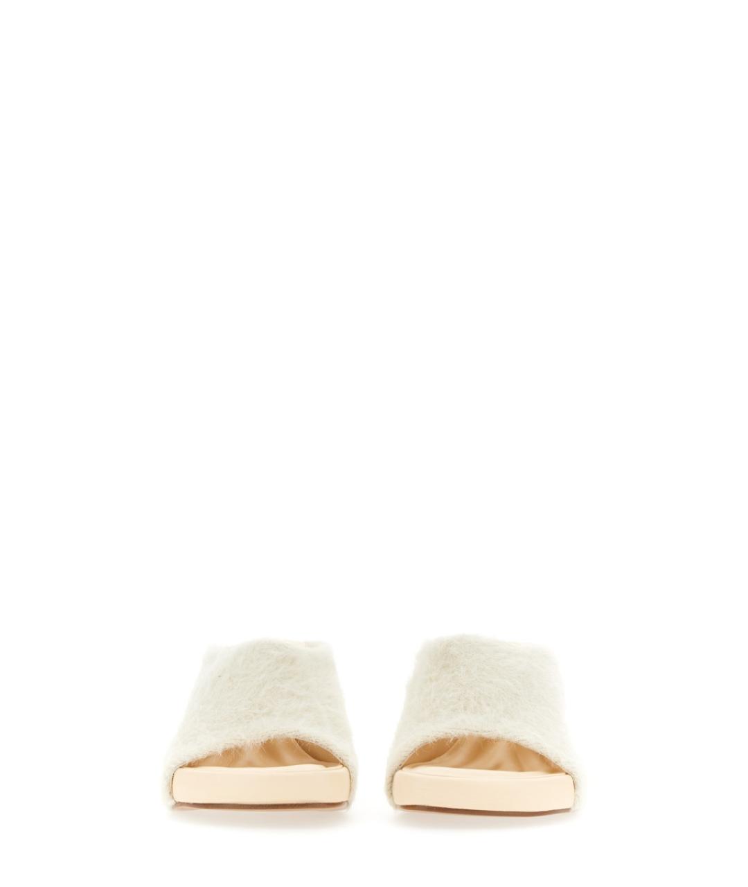 JACQUEMUS Белые синтетические мюли, фото 4