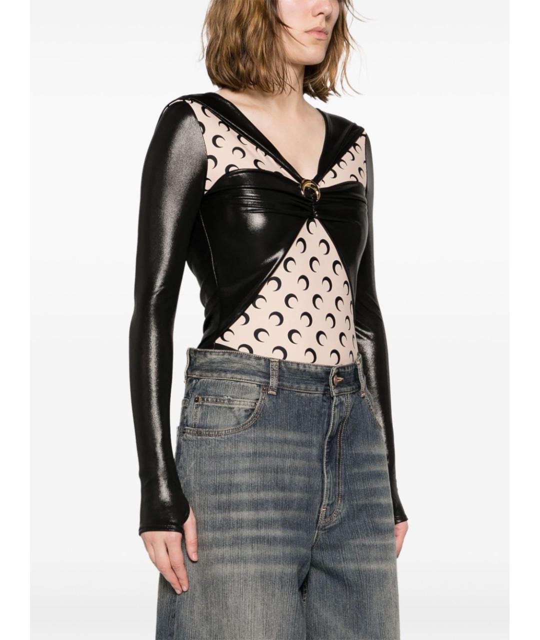 MARINE SERRE Мульти вискозное боди, фото 5