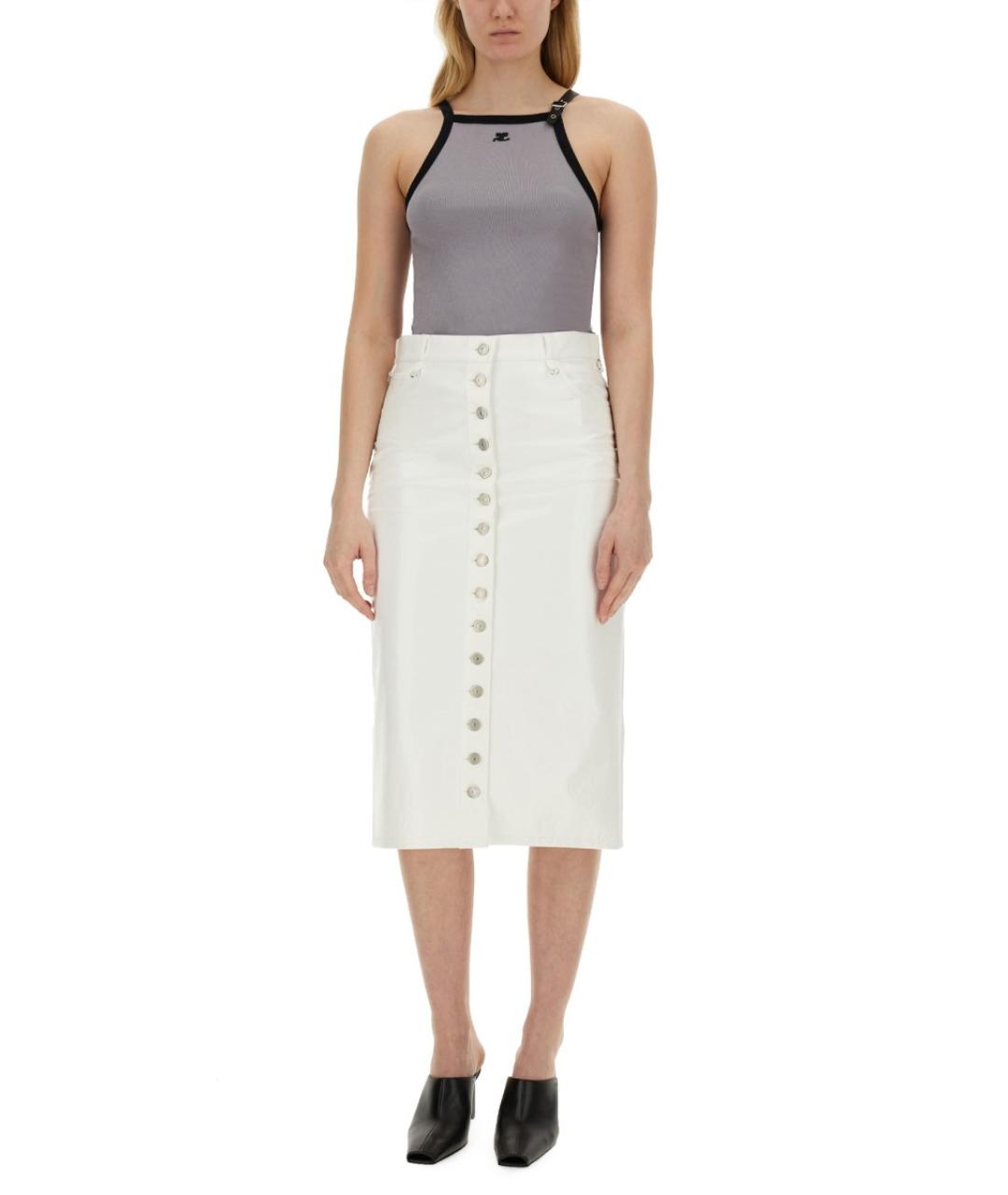 COURREGES Серая хлопковая майка, фото 3