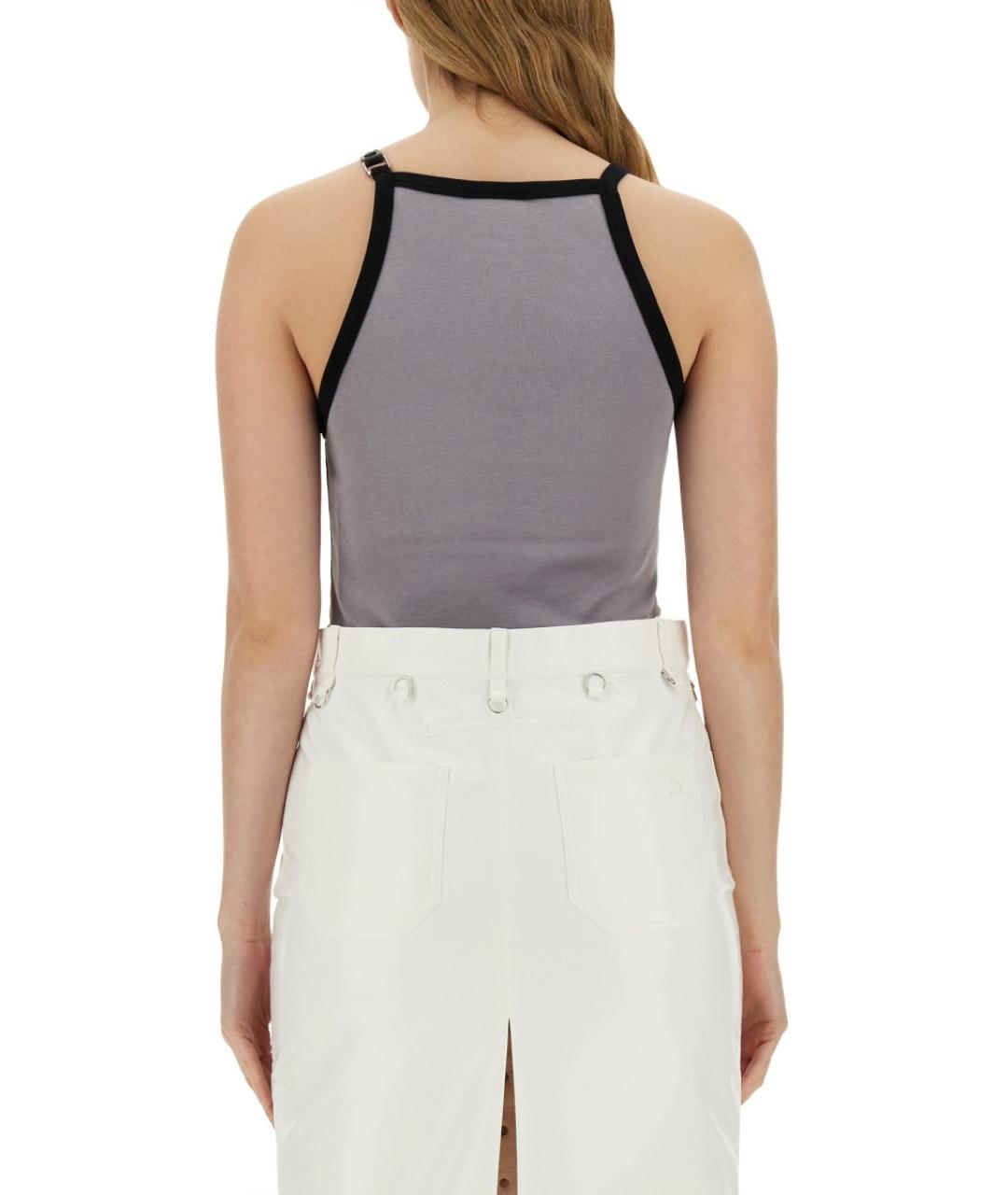 COURREGES Серая хлопковая майка, фото 5