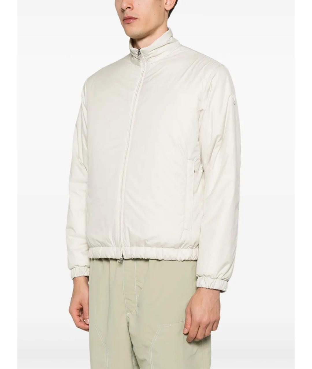 MONCLER Бежевая полиэстеровая куртка, фото 3