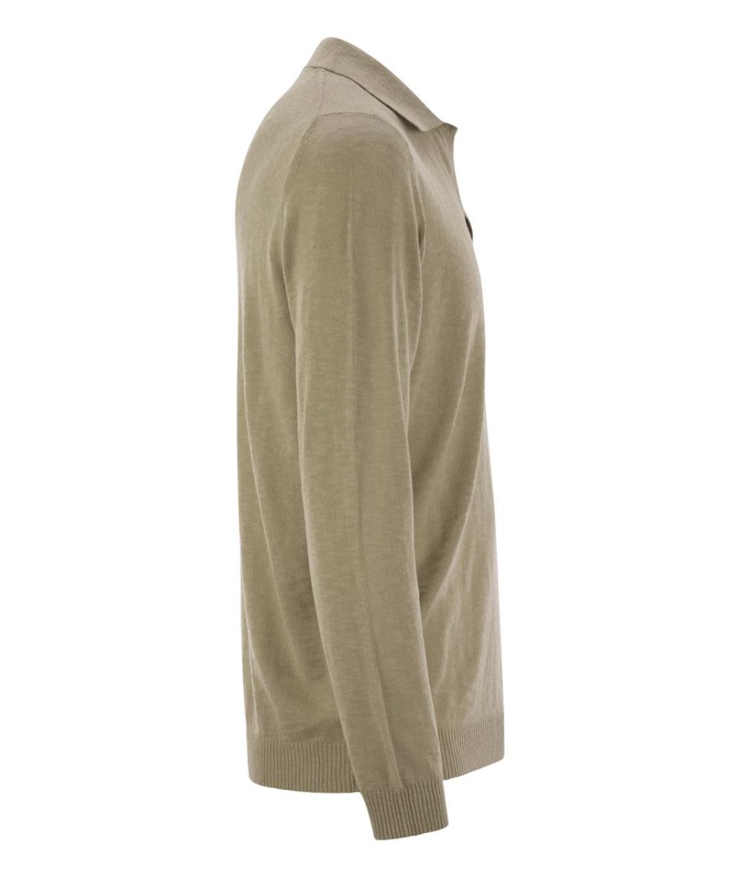 PT TORINO Бежевый хлопковый джемпер / свитер, фото 3