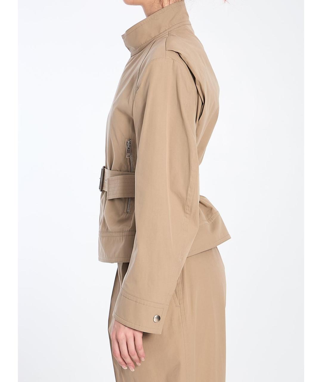 BOTTEGA VENETA Бежевая хлопковая куртка, фото 4