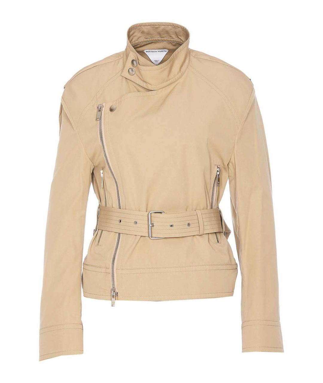 BOTTEGA VENETA Бежевая хлопковая куртка, фото 1