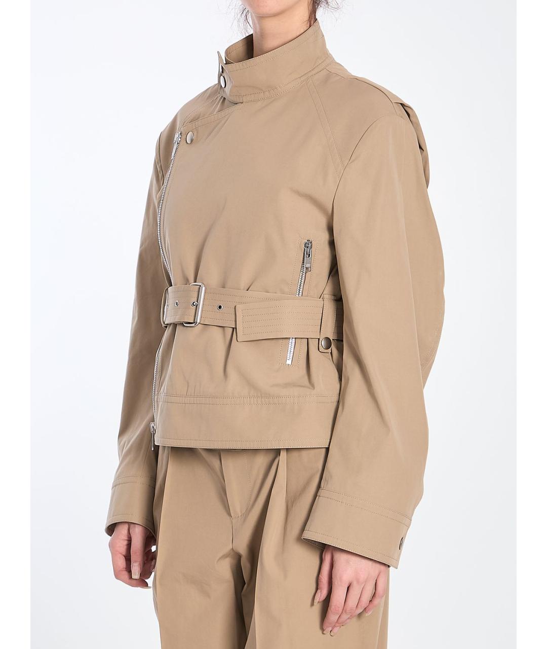 BOTTEGA VENETA Бежевая хлопковая куртка, фото 3