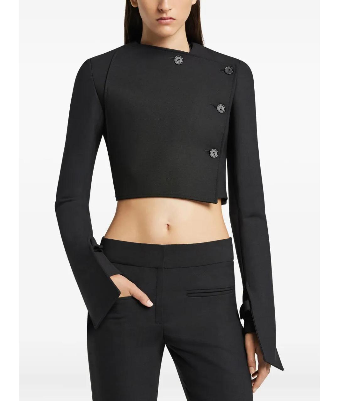 COURREGES Черный шерстяной жакет/пиджак, фото 5