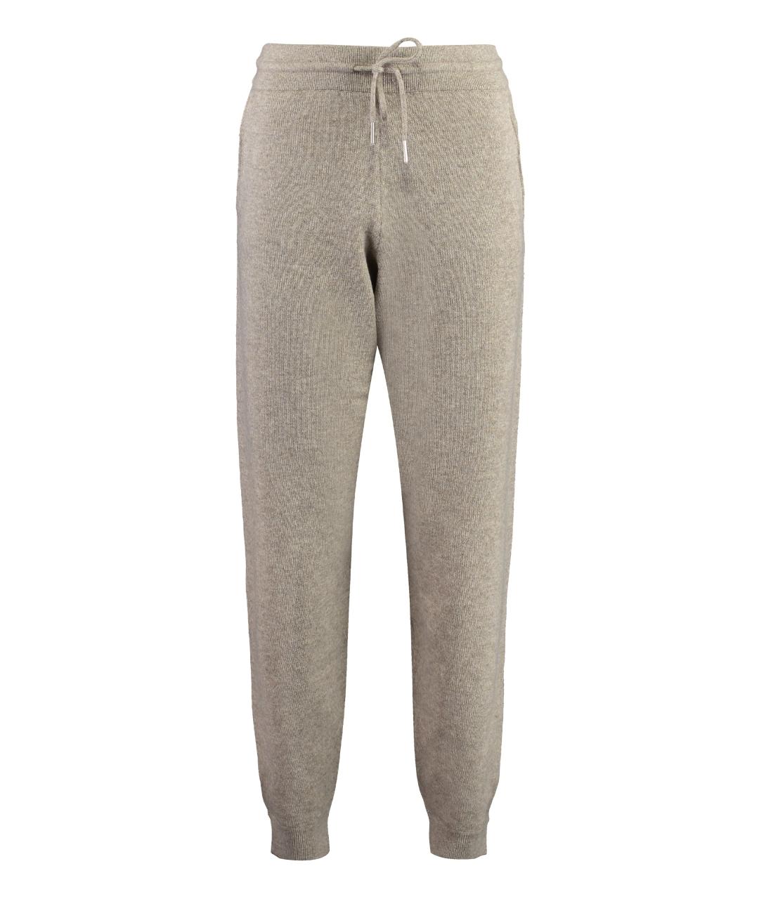 CELINE Бежевые кашемировые прямые брюки, фото 1