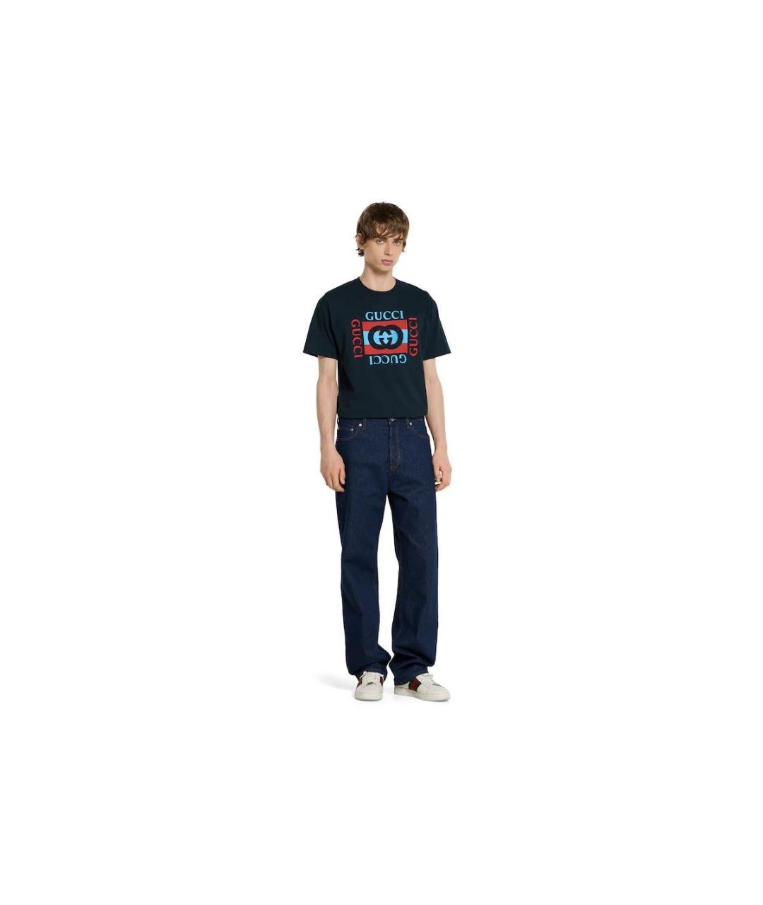 GUCCI Мульти хлопковая футболка, фото 3