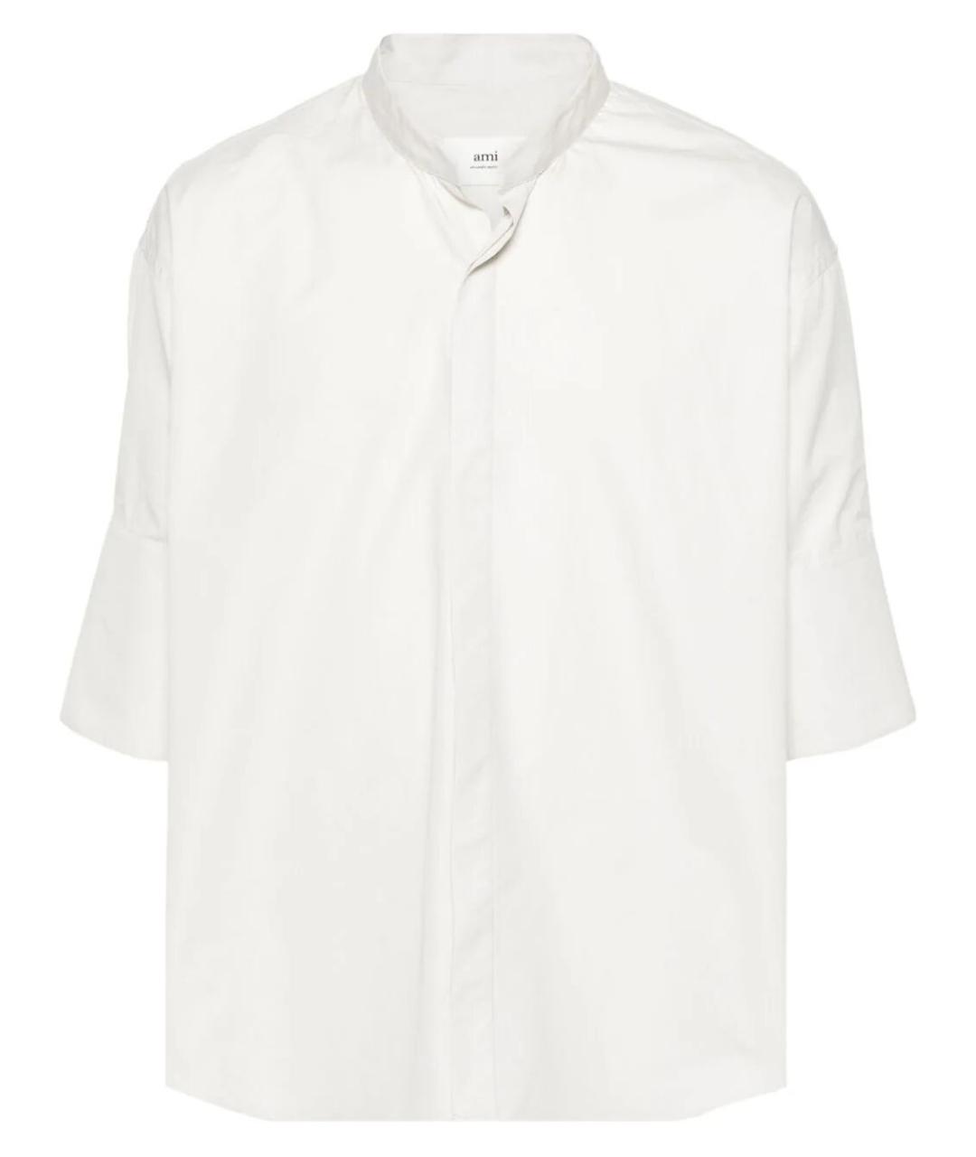 Ami Paris Белая хлопковая кэжуал рубашка, фото 4
