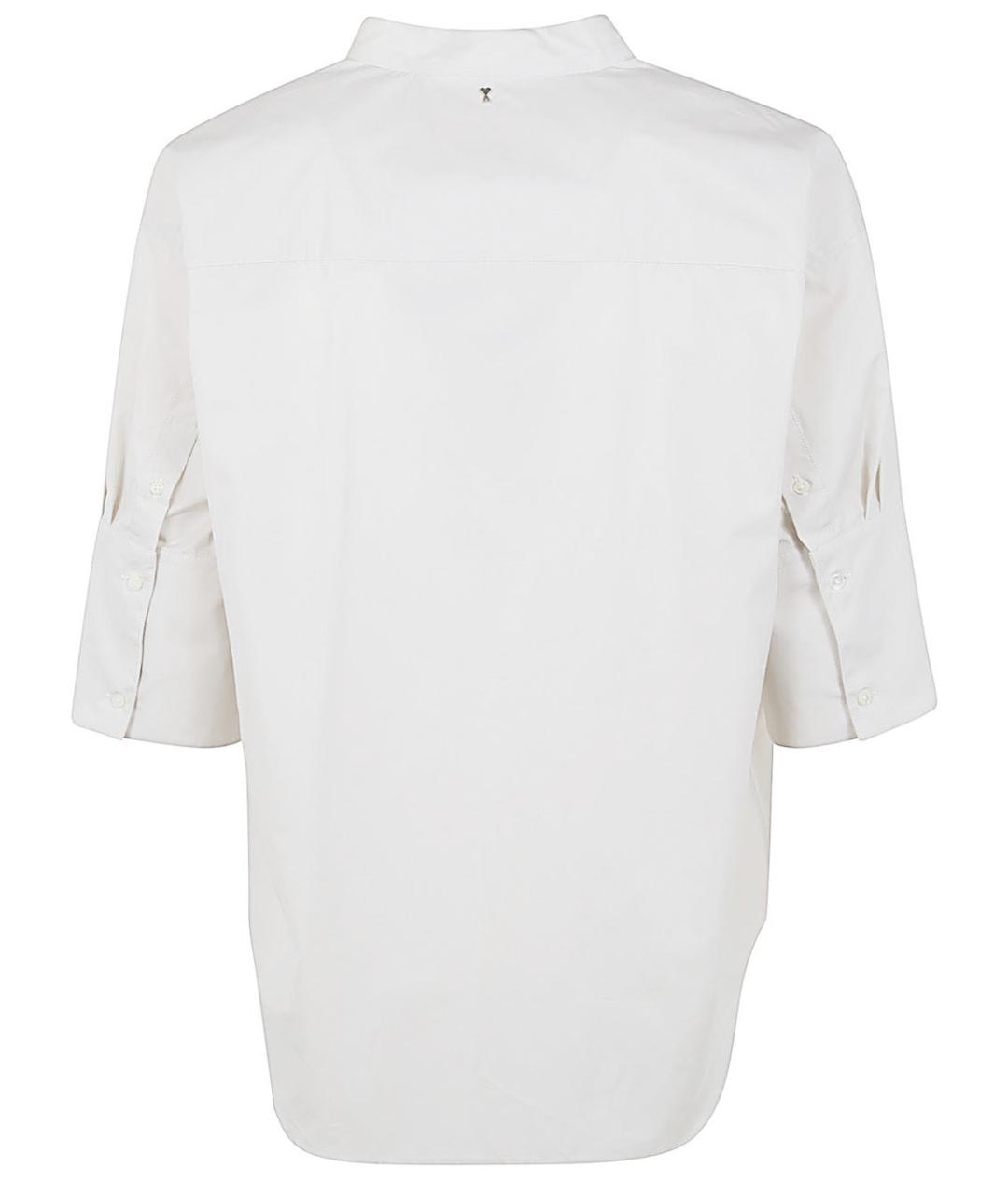 Ami Paris Белая хлопковая кэжуал рубашка, фото 2