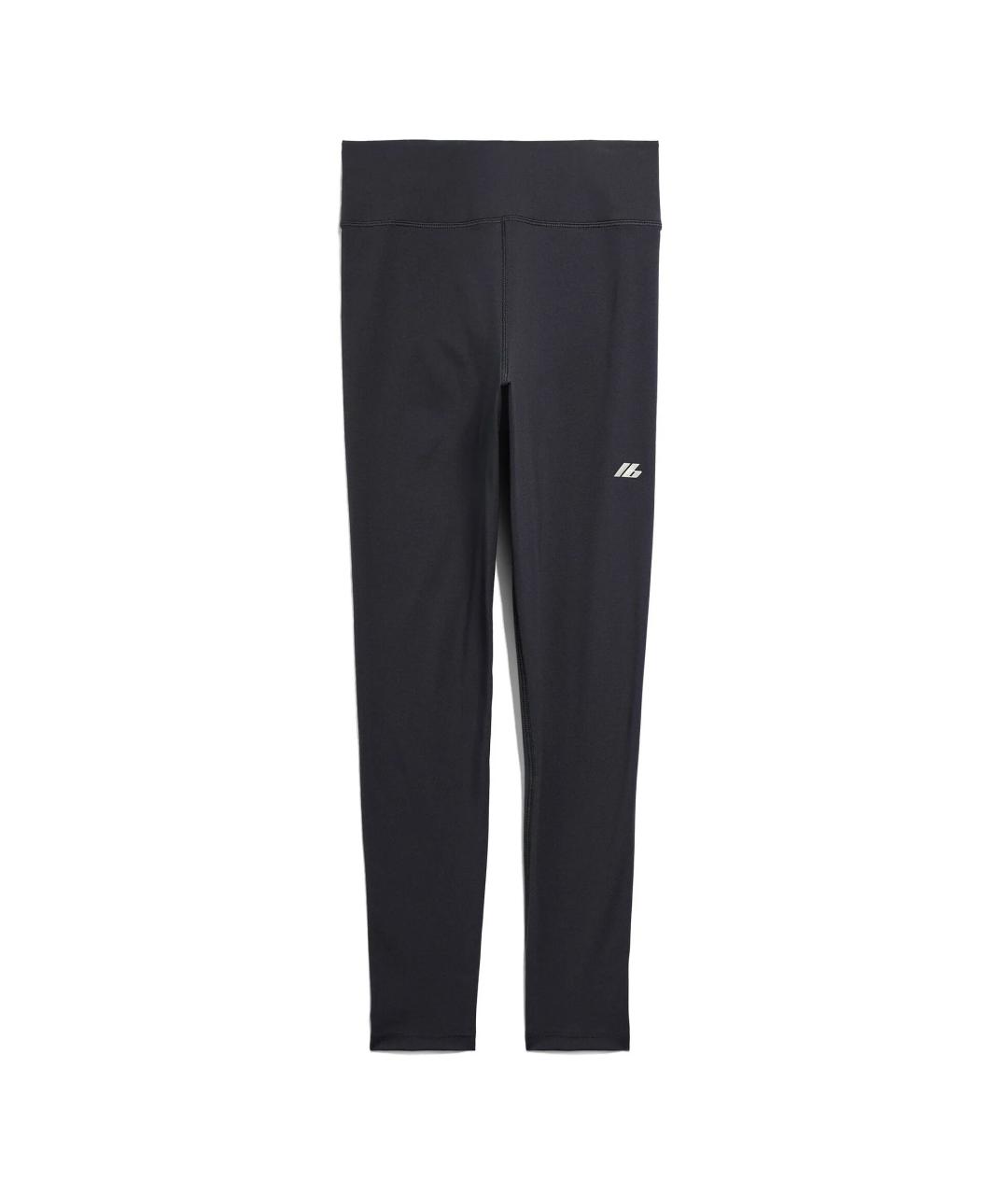 BALENCIAGA Черные полиамидовые леггинсы и велосипедки, фото 1