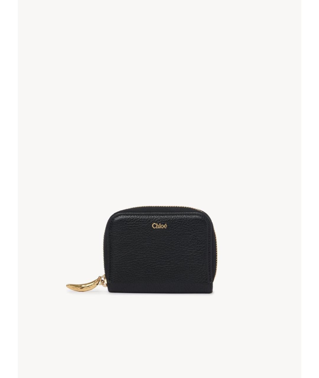 CHLOE Черный кожаный кошелек, фото 1