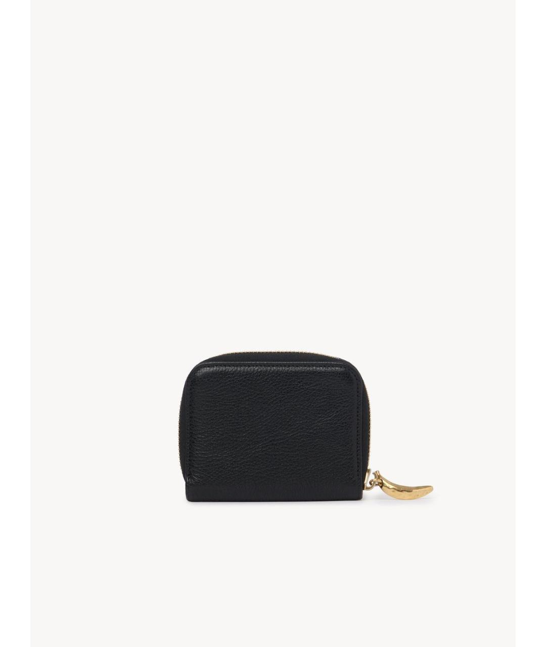 CHLOE Черный кожаный кошелек, фото 4