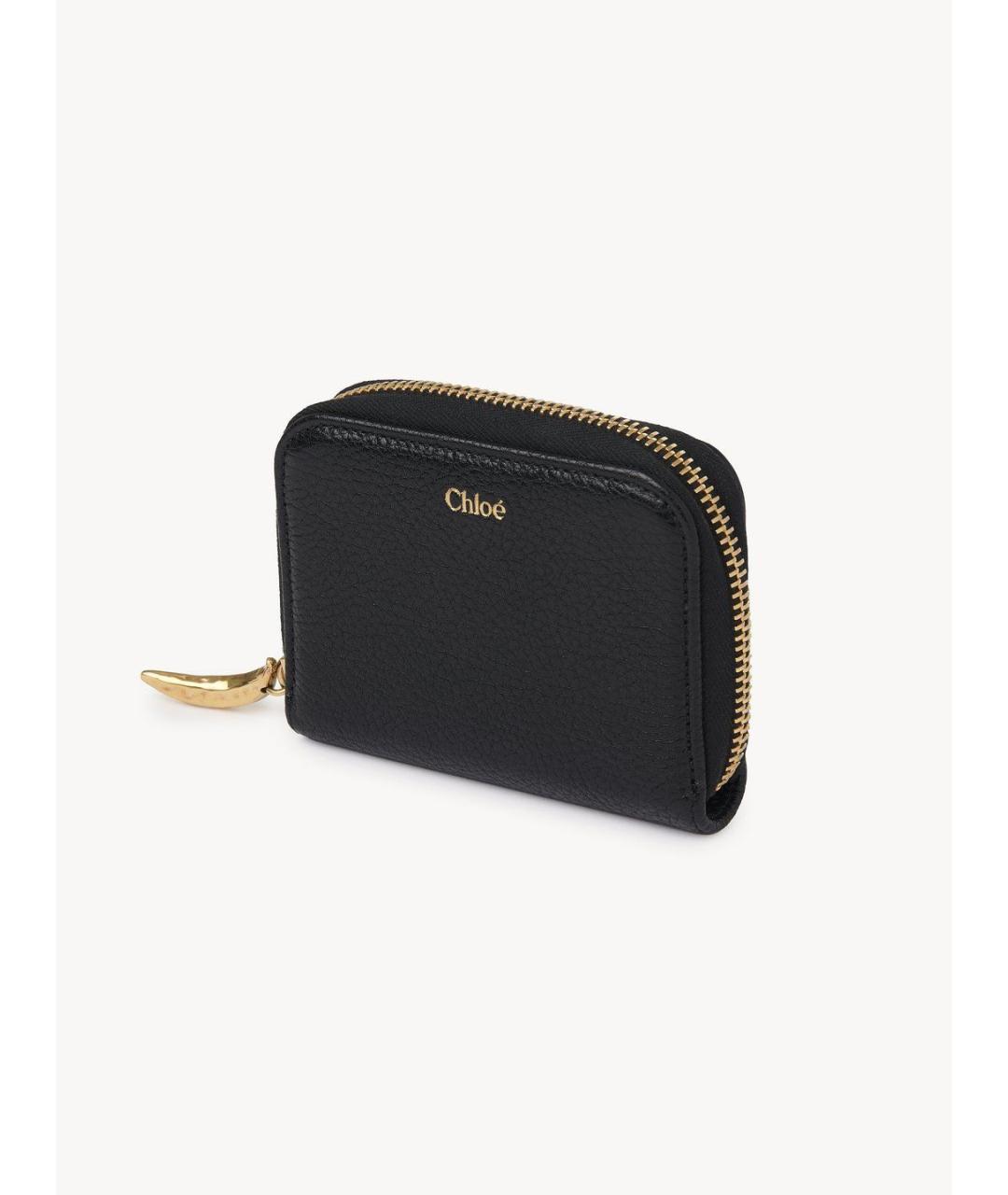 CHLOE Черный кожаный кошелек, фото 2