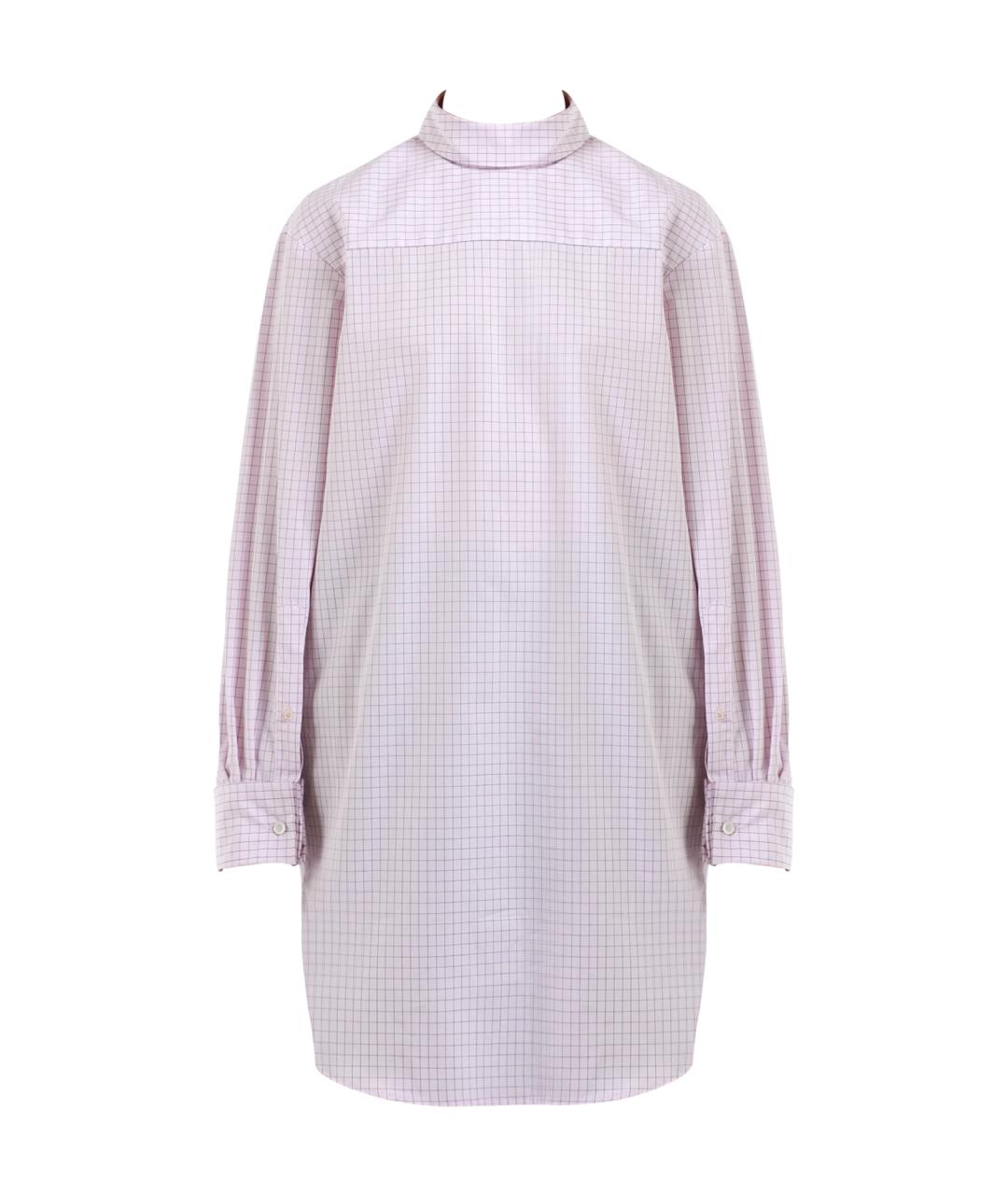 DRIES VAN NOTEN Розовая хлопковая рубашка, фото 1