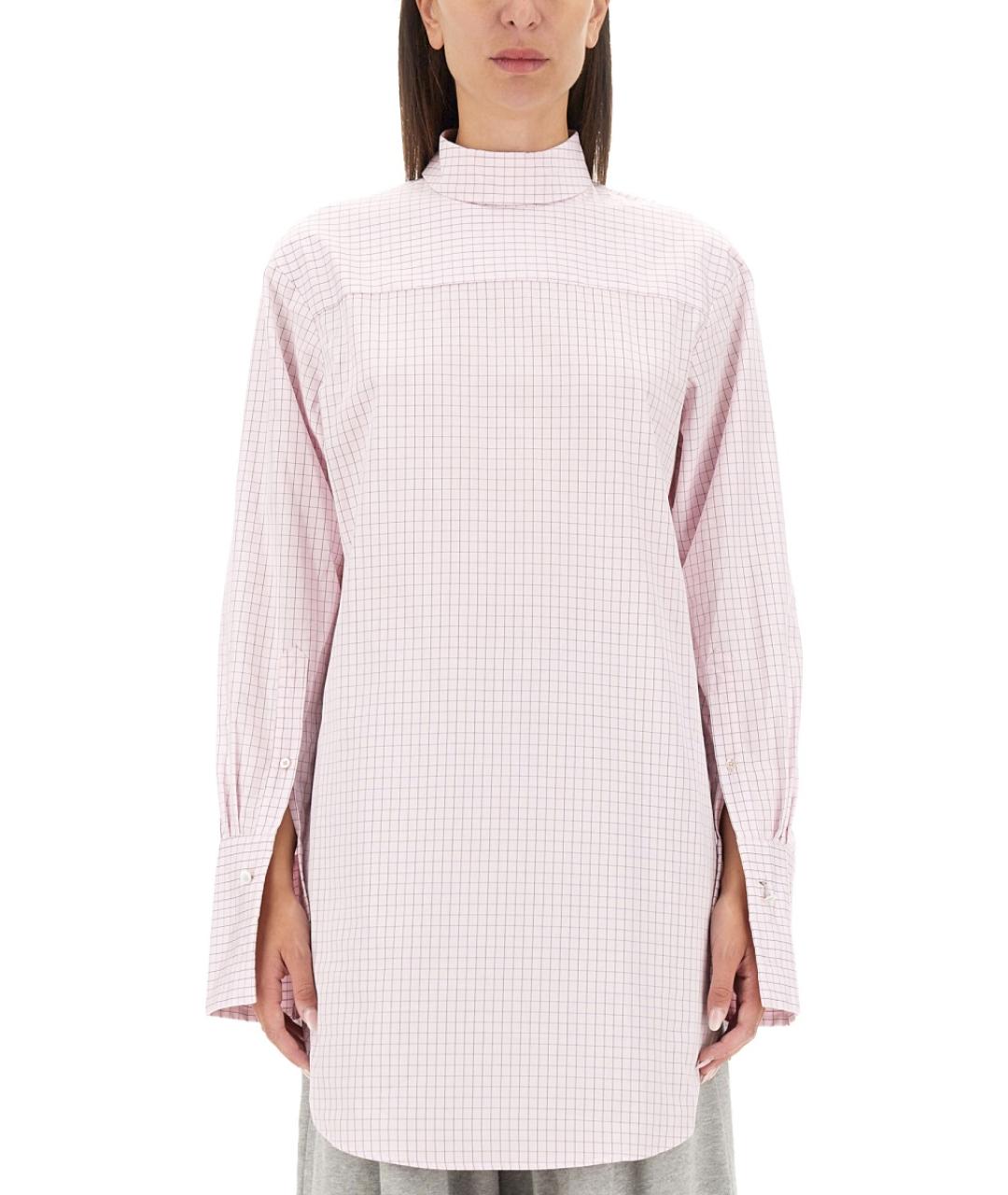 DRIES VAN NOTEN Розовая хлопковая рубашка, фото 2