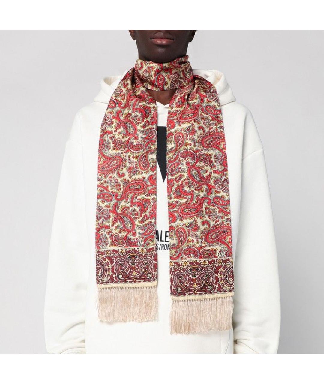 VALENTINO Мульти шелковый шарф, фото 2