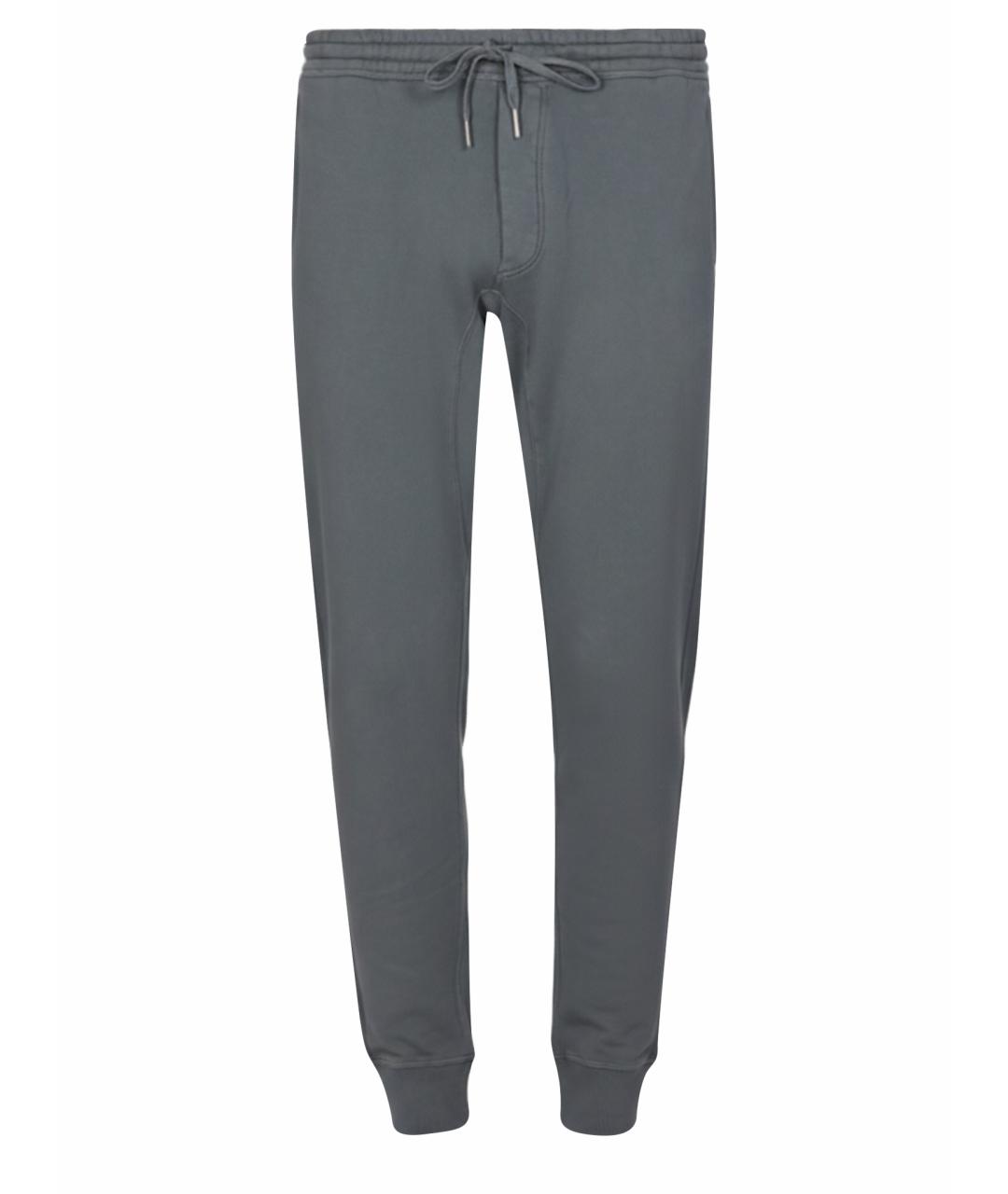 TOM FORD Синие хлопковые повседневные брюки, фото 1