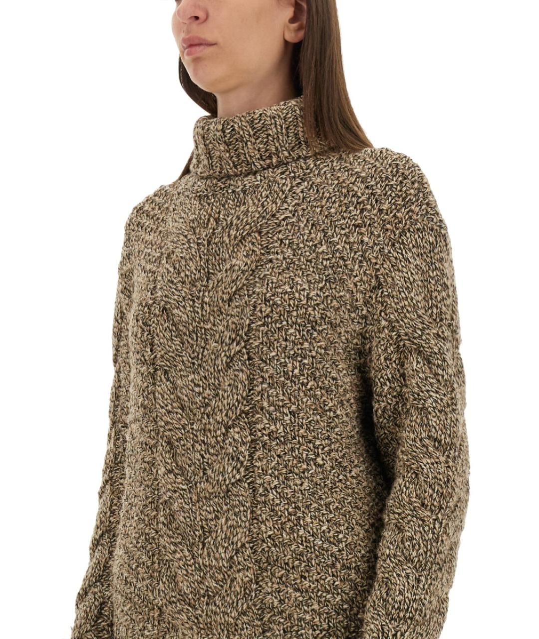 KITON Коричневый шерстяной джемпер / свитер, фото 5