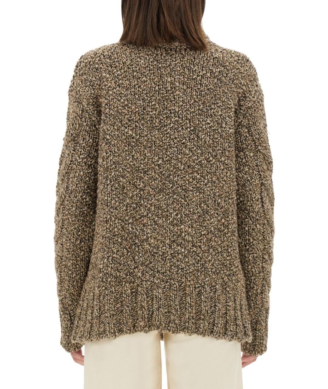 KITON Коричневый шерстяной джемпер / свитер, фото 4