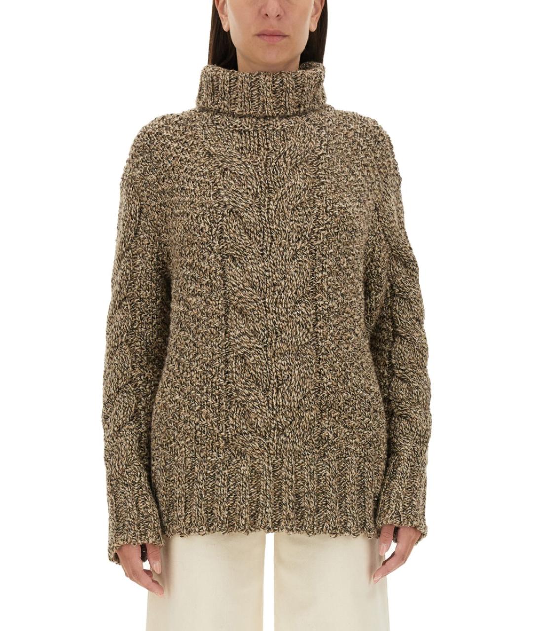 KITON Коричневый шерстяной джемпер / свитер, фото 2