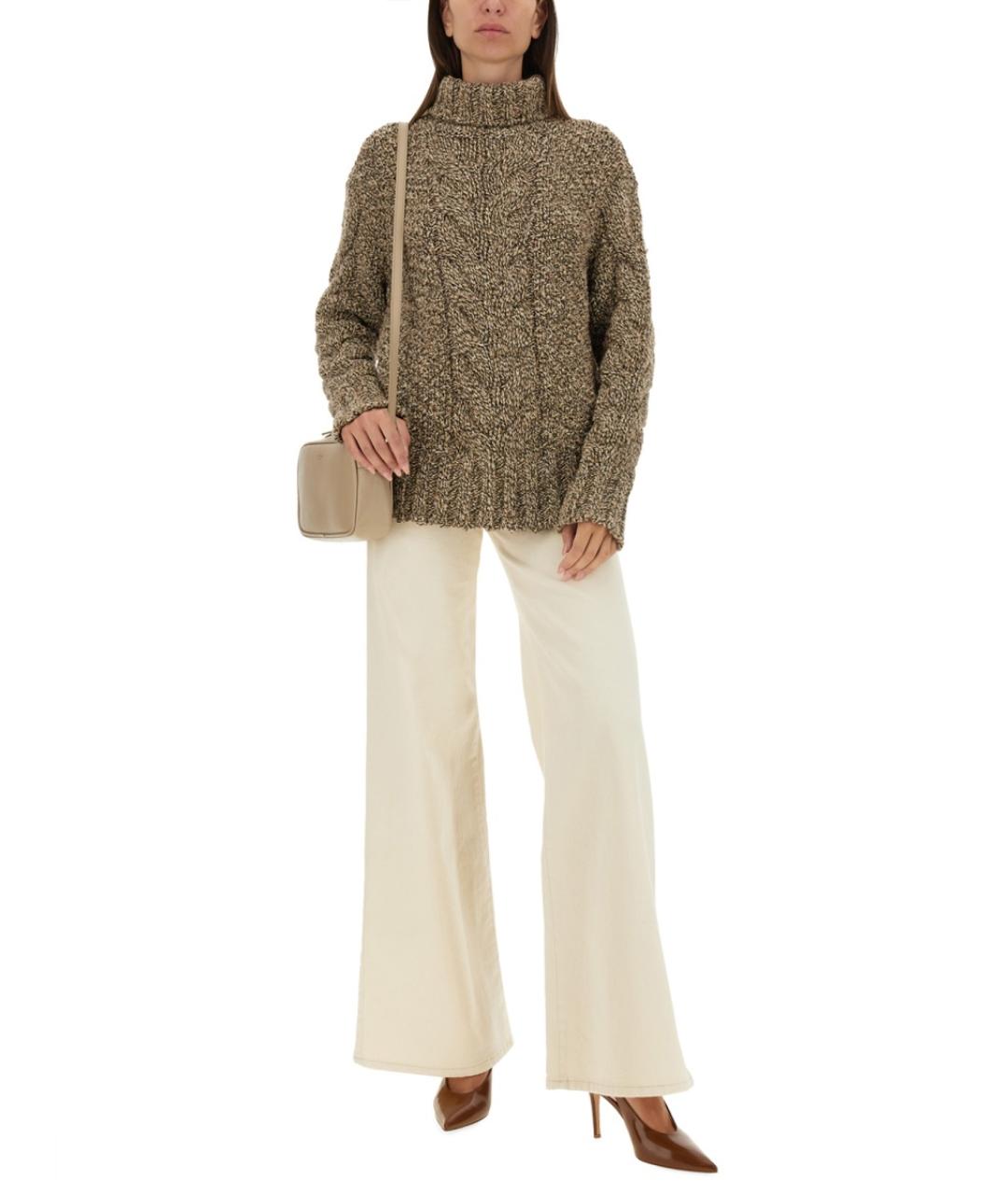 KITON Коричневый шерстяной джемпер / свитер, фото 3