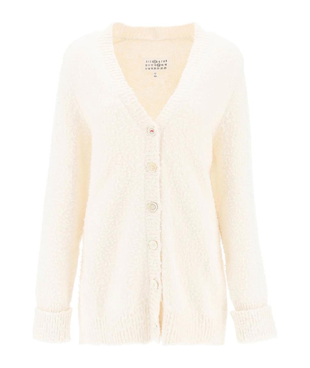 MAISON MARGIELA Белый хлопковый кардиган, фото 1