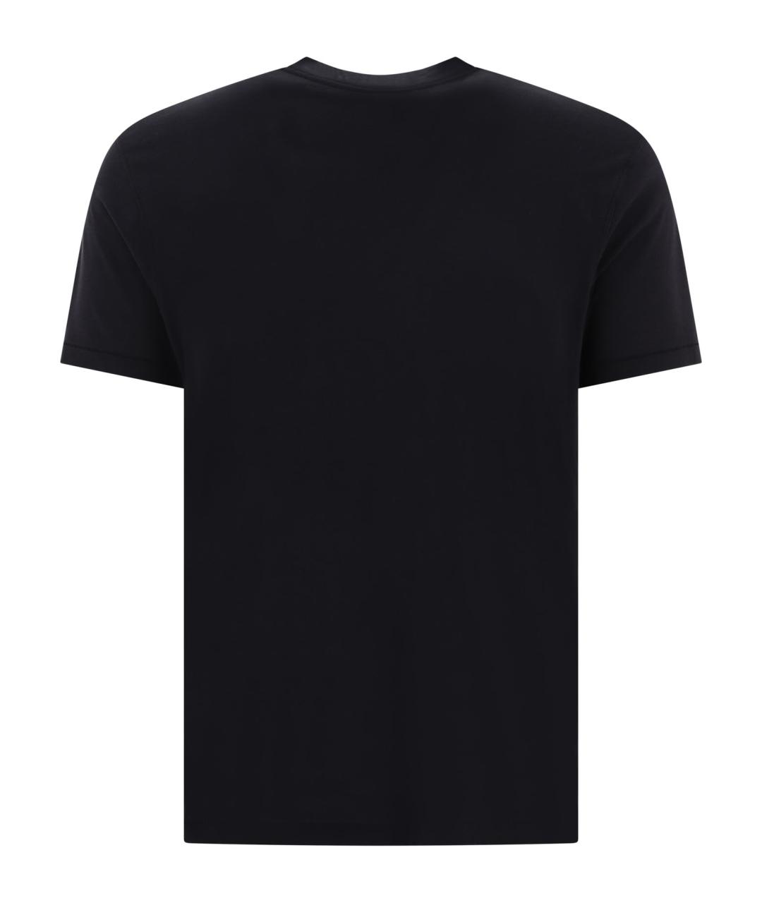 TOM FORD Черная хлопковая футболка, фото 2