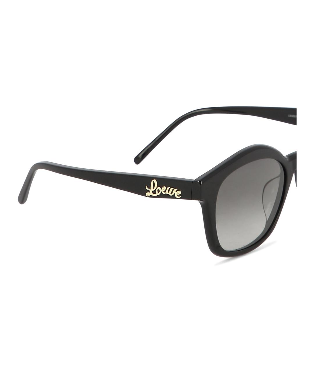 LOEWE Черные пластиковые солнцезащитные очки, фото 2