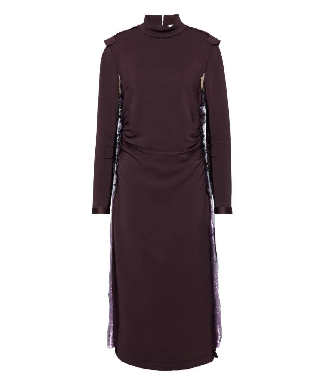 MAISON MARGIELA Черное шелковое повседневное платье, фото 1