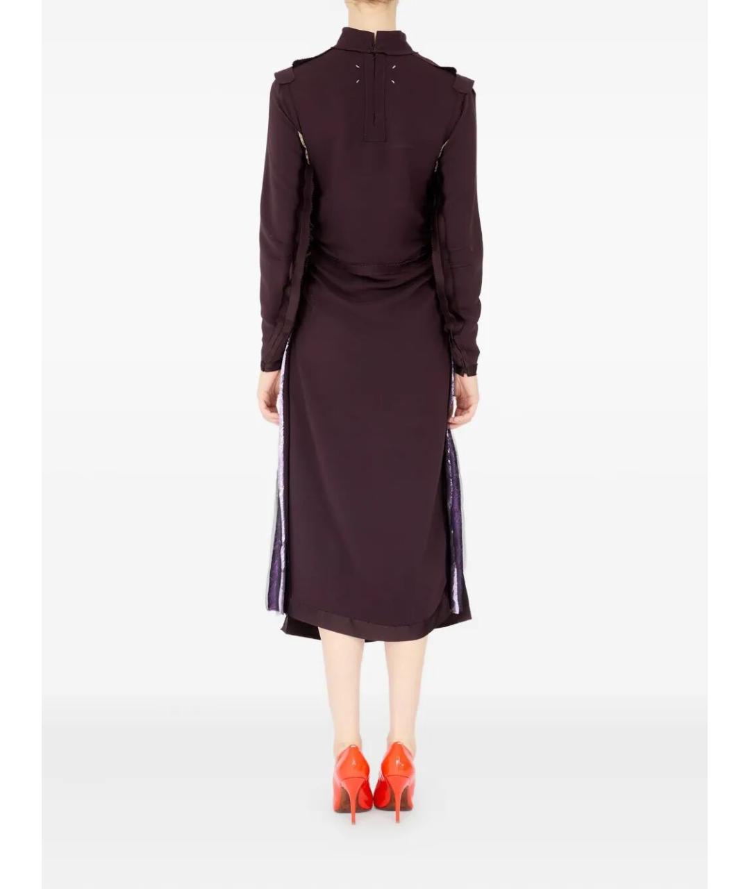 MAISON MARGIELA Черное шелковое повседневное платье, фото 2