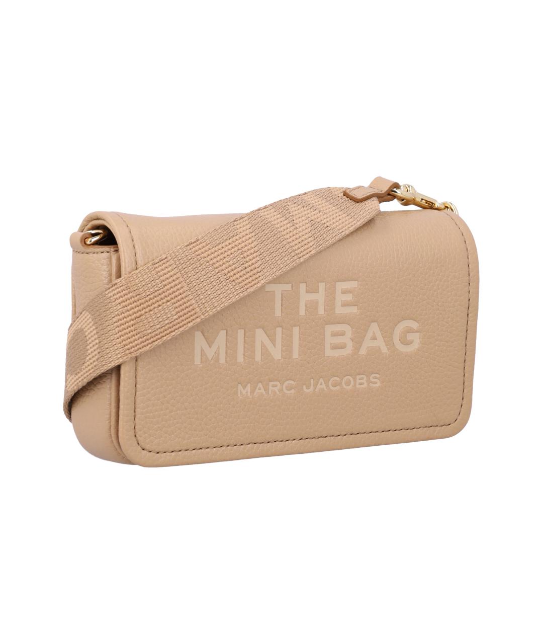 MARC JACOBS Бежевая кожаная сумка через плечо, фото 2