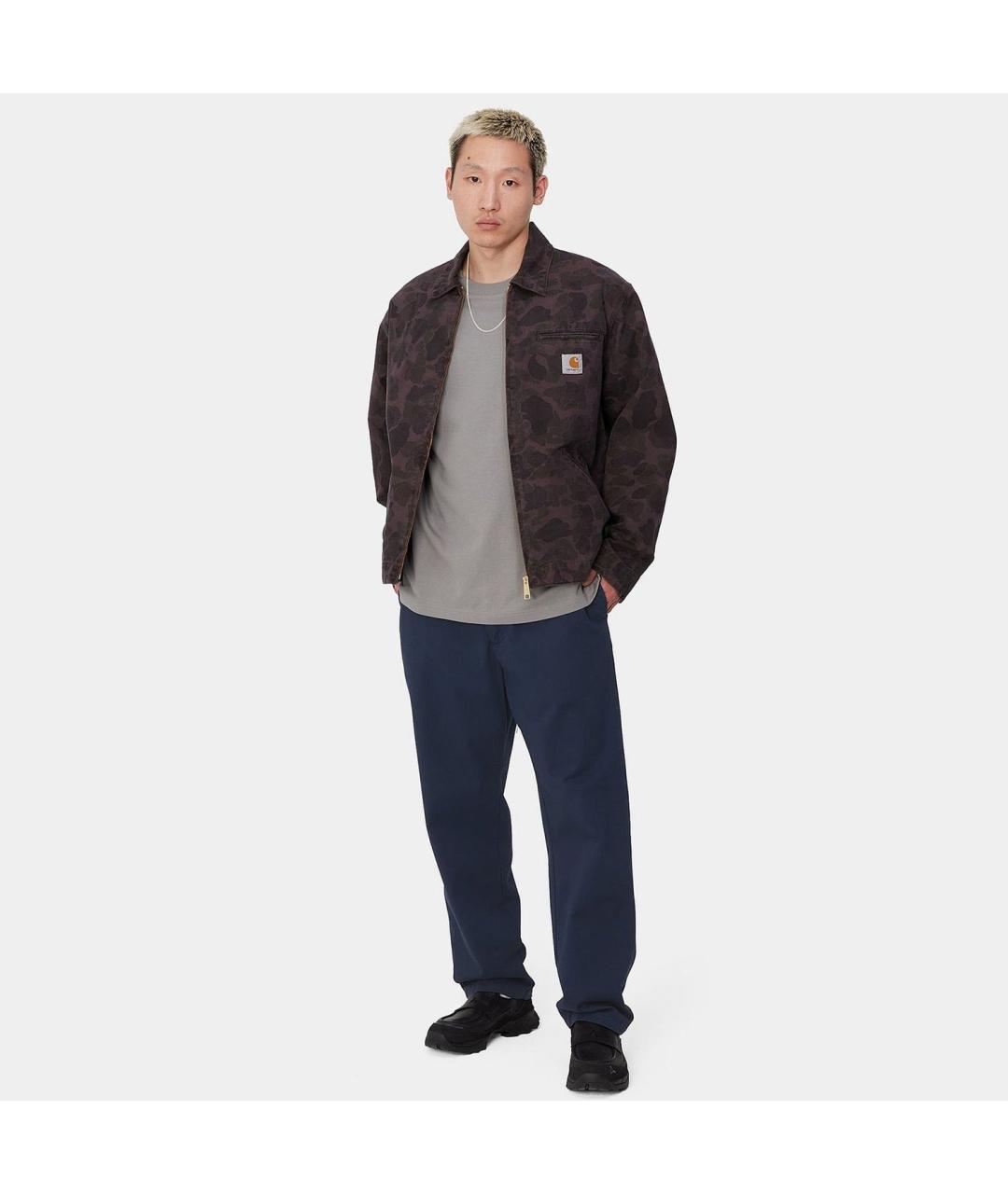 CARHARTT WIP Темно-синие хлопковые повседневные брюки, фото 4