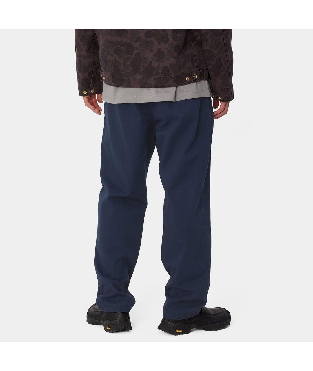 CARHARTT WIP Темно-синие хлопковые повседневные брюки, фото 3