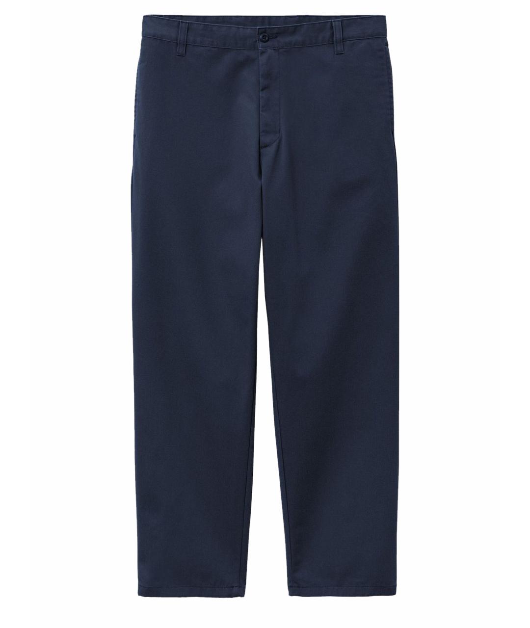 CARHARTT WIP Темно-синие хлопковые повседневные брюки, фото 1