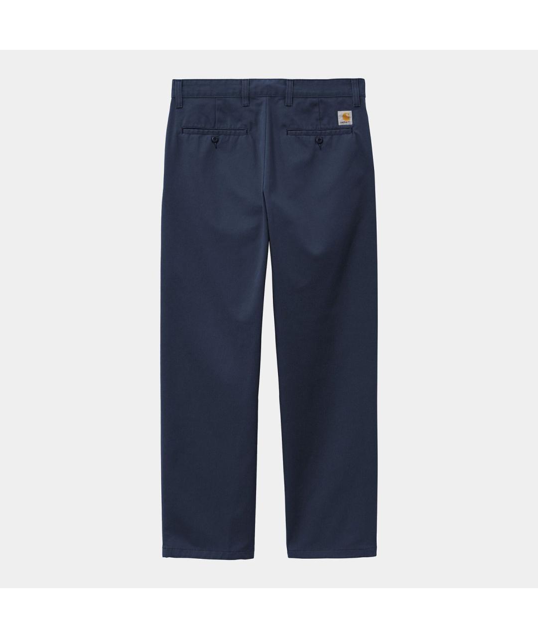 CARHARTT WIP Темно-синие хлопковые повседневные брюки, фото 2