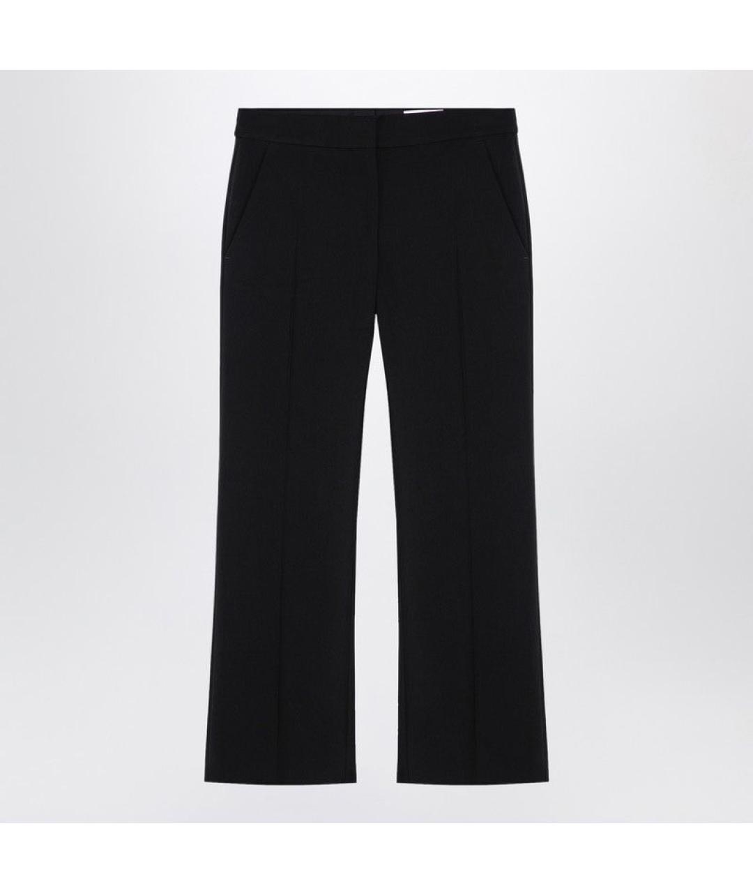 ALEXANDER MCQUEEN Черные хлопковые прямые брюки, фото 3