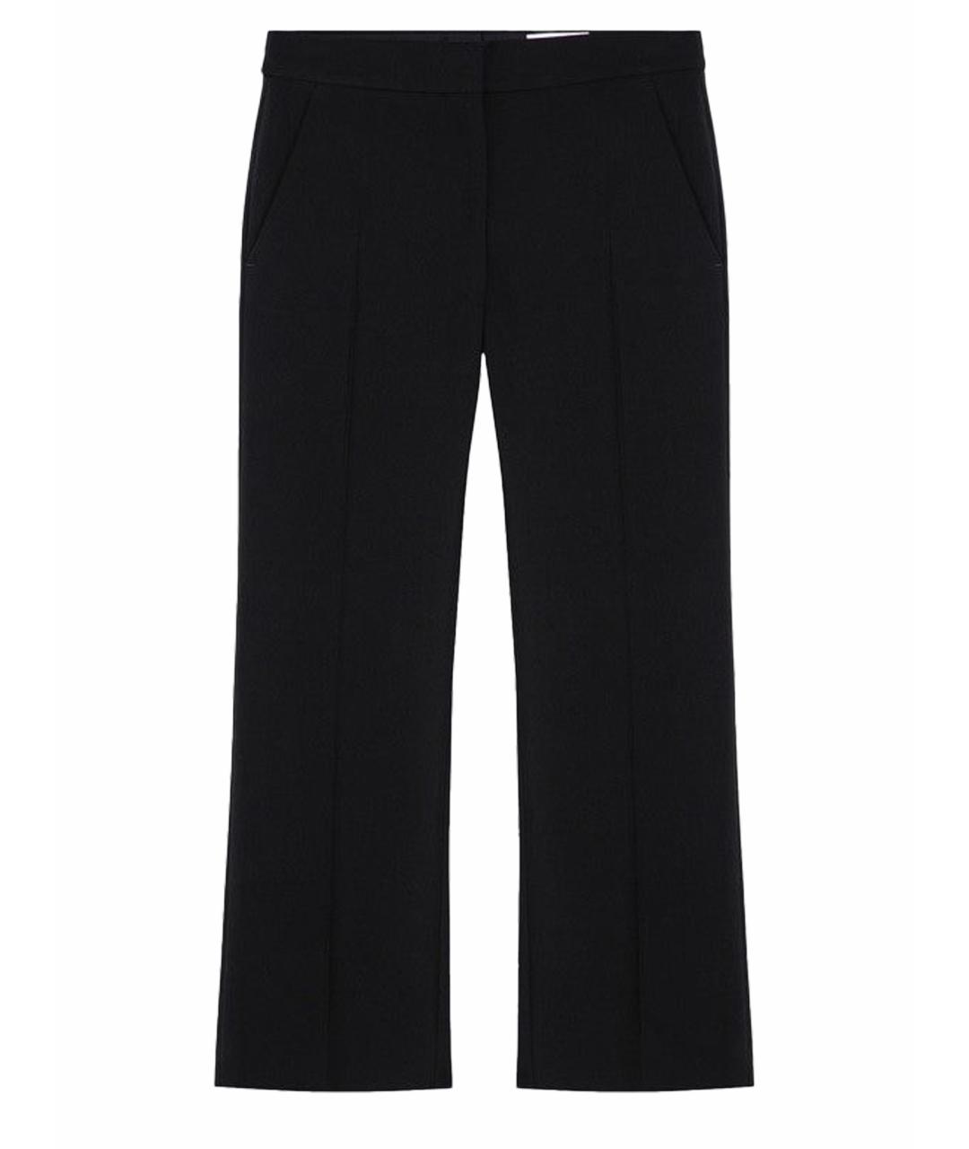 ALEXANDER MCQUEEN Черные хлопковые прямые брюки, фото 1