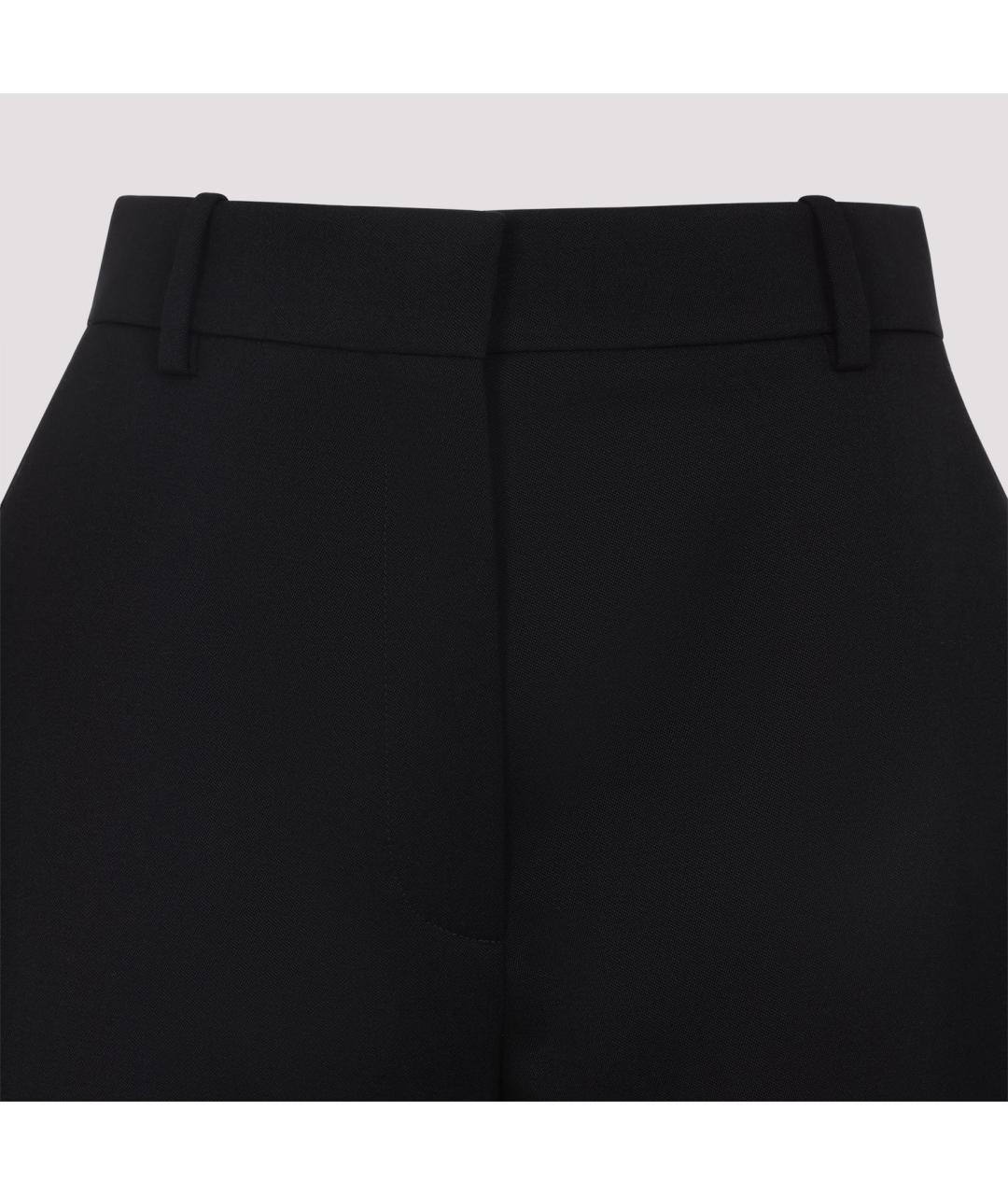GIVENCHY Черные шерстяные прямые брюки, фото 5