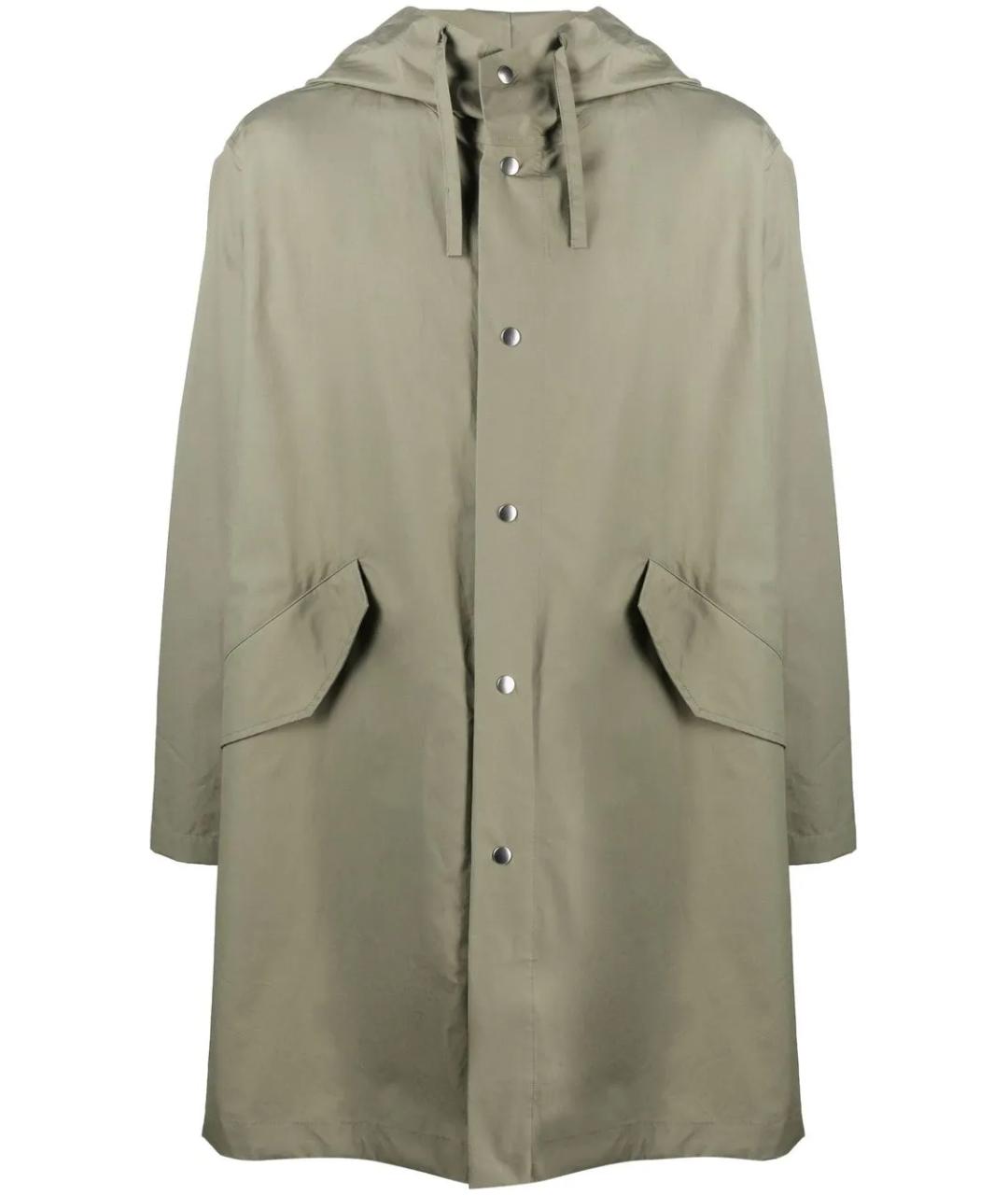 JIL SANDER Зеленая хлопковая парка, фото 1